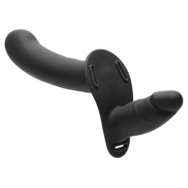 b64f164e0a7586c5c14cea80066198e9 28X Double Diva 1.5 Inch Double Dildo with Harness and Remote Control