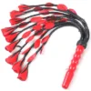 Leather Flogger with 09 Braided Falls - Cat O Nine Design Sturdy Style
