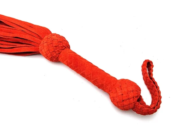 70 Tails Suede Flogger, Handcrafted BDSM Whip, 28 Inches