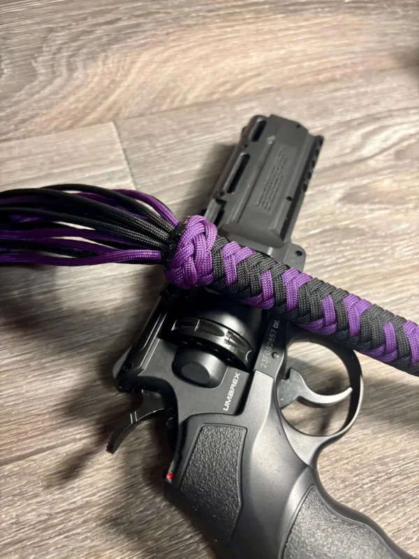 Two-Tone Plaited Paracord Flogger – Handmade BDSM Whip