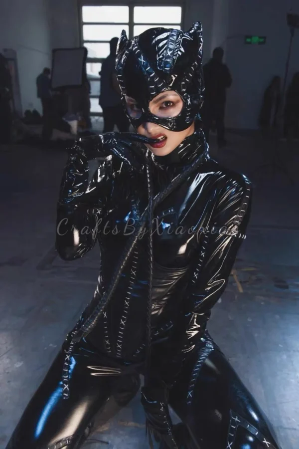 Catwoman Costume: Batman Returns' PU Leather Catsuit