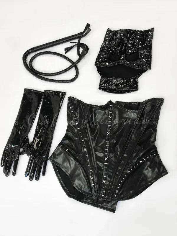 Catwoman Costume: Batman Returns' PU Leather Catsuit