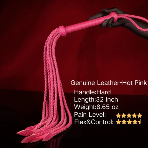 Genuine Leather Cat O Nine Tail Flogger 32In Heavy BDSM Whip Handmade Impact Play Paddle Fetish Discipline Whip Dungeon Punishment Toy