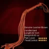 Genuine Leather Cat O Nine Tail Flogger 32In Heavy BDSM Whip Handmade Impact Play Paddle Fetish Discipline Whip Dungeon Punishment Toy