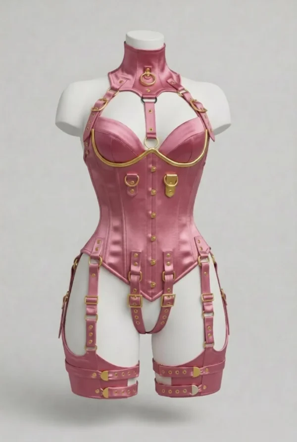 il_1588xN.7775020006_g6nh Gothic Satin Harness Corset: Steampunk Feacesitting Catsuit