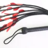 Leather Flogger with 09 Braided Falls - Cat O Nine Design Sturdy Style